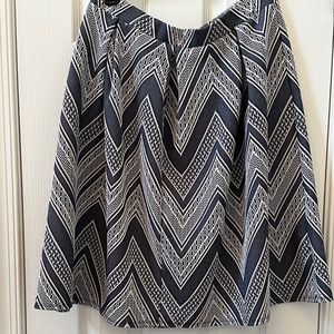 Joe B A-line Blue/White Skirt